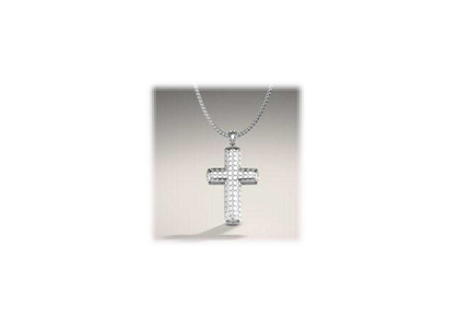 White Gold Plated | Cross Pendants